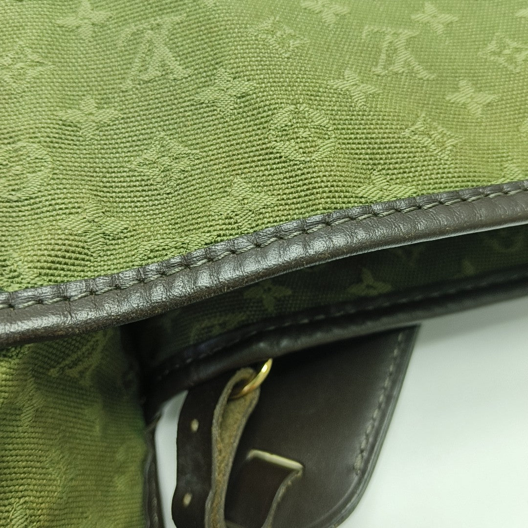 MARY KATE Monogram Canvas Green