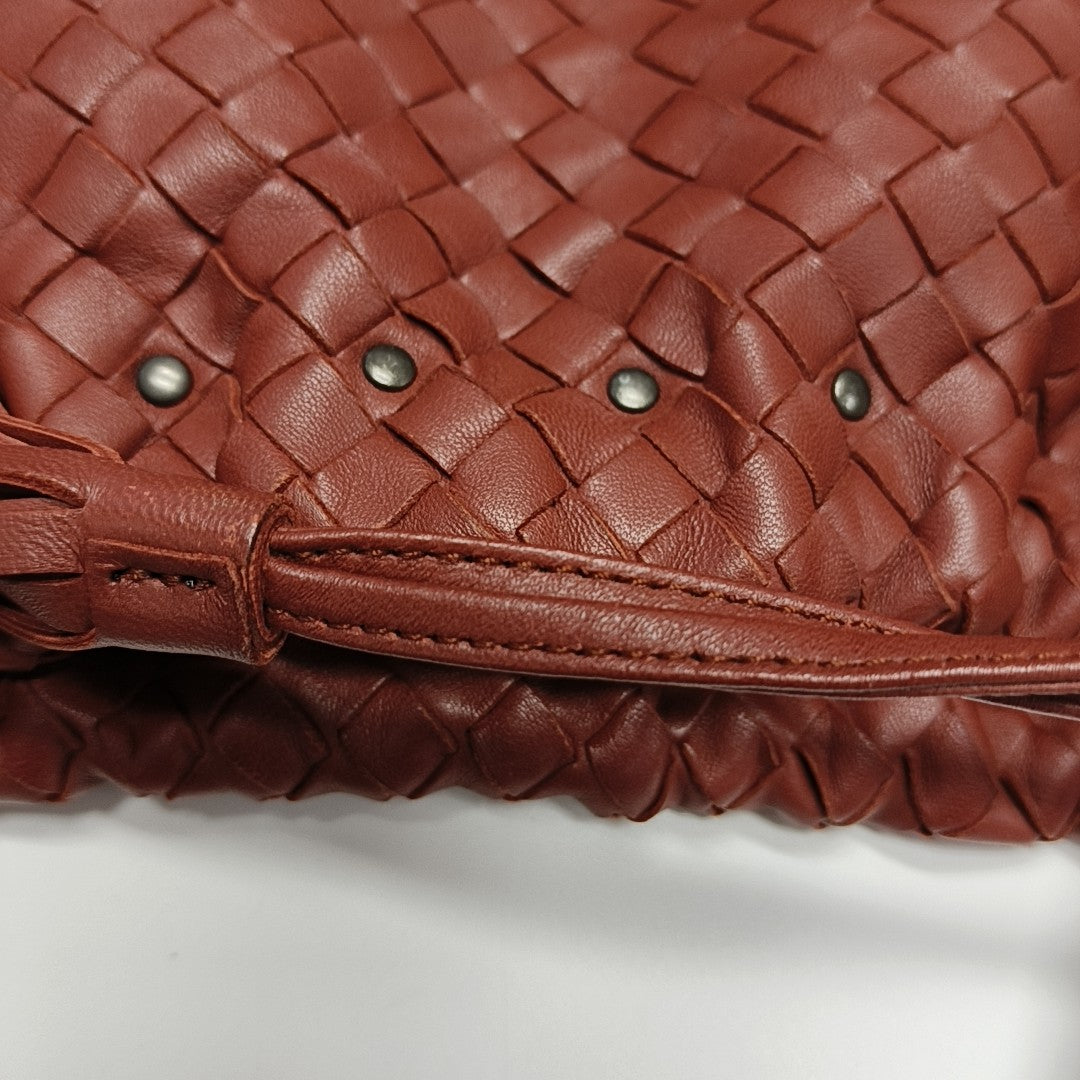 Lambskin Bucket Bag Red