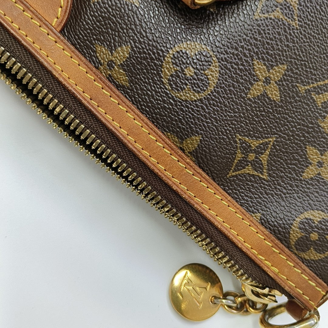 PALERMO PM Monogram Coated Canvas Brown