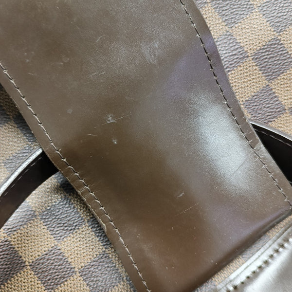 SISTINA MM Damier Ebene Coated Canvas Brown