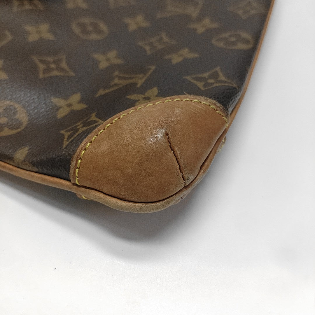 COUSSIN GM Monogram Coated Canvas Brown