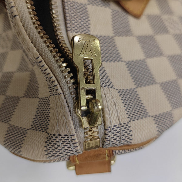 SPEEDY 30 Damier Azur Coated Canvas White
