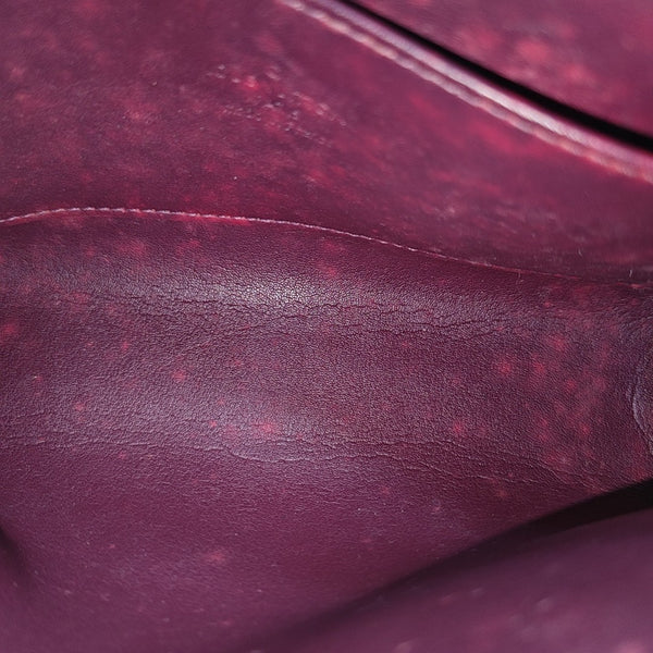 Monogram Patent Leather Clutch Red