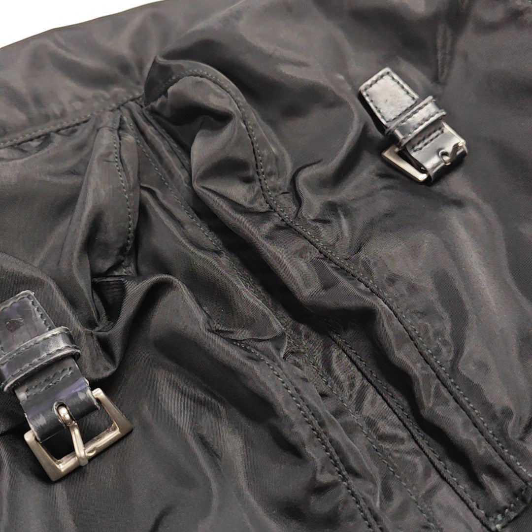 Nylon Shoulder Bag Black