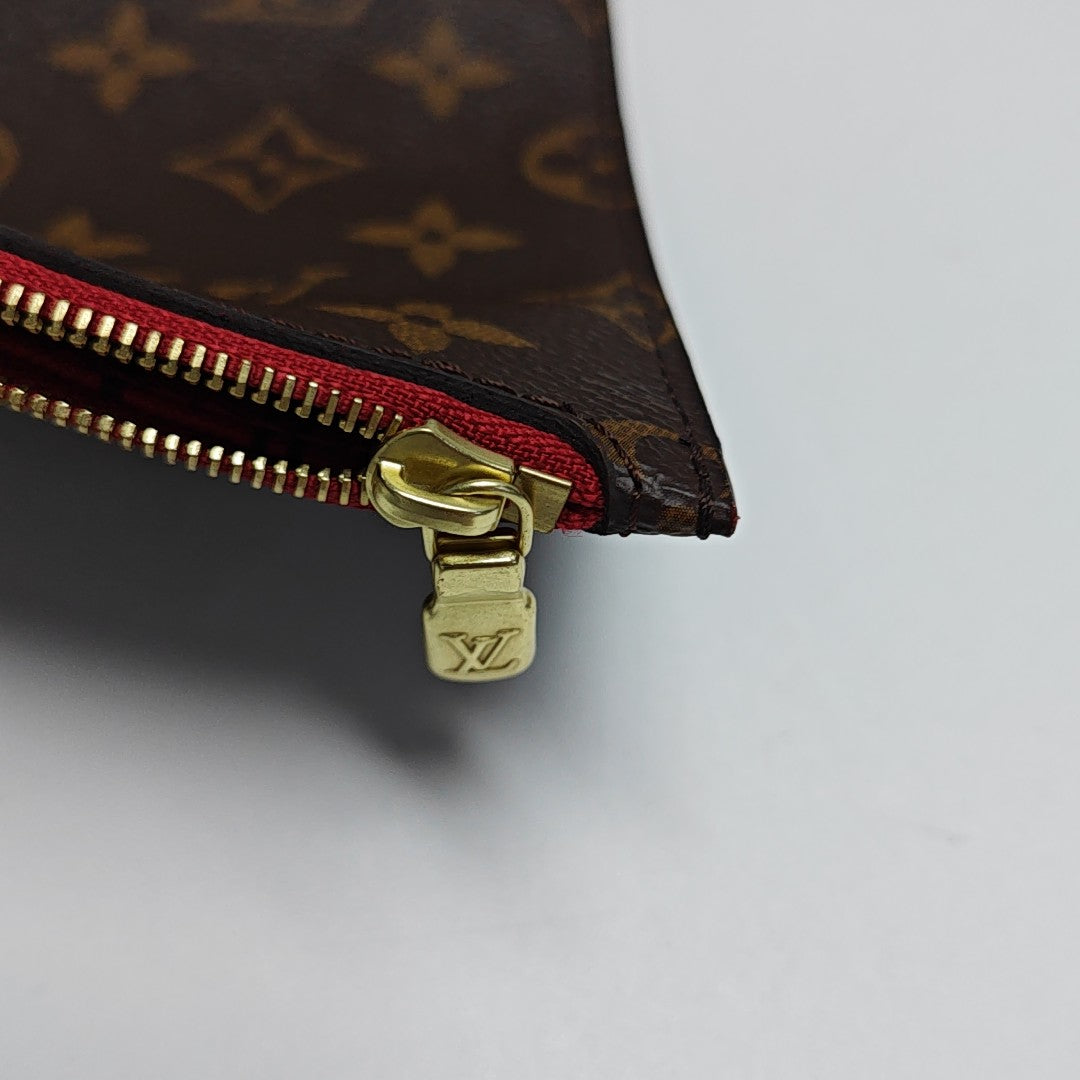 NEVERFULL MM Monogram Coated Canvas Brown