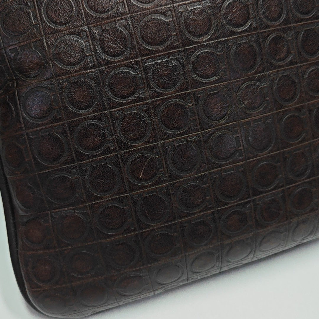 Calfskin Crossbody Bag Brown