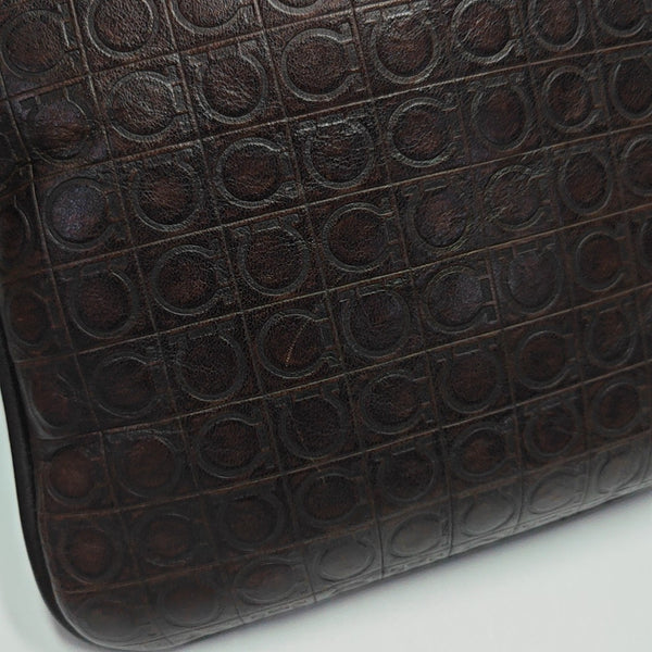Calfskin Crossbody Bag Brown