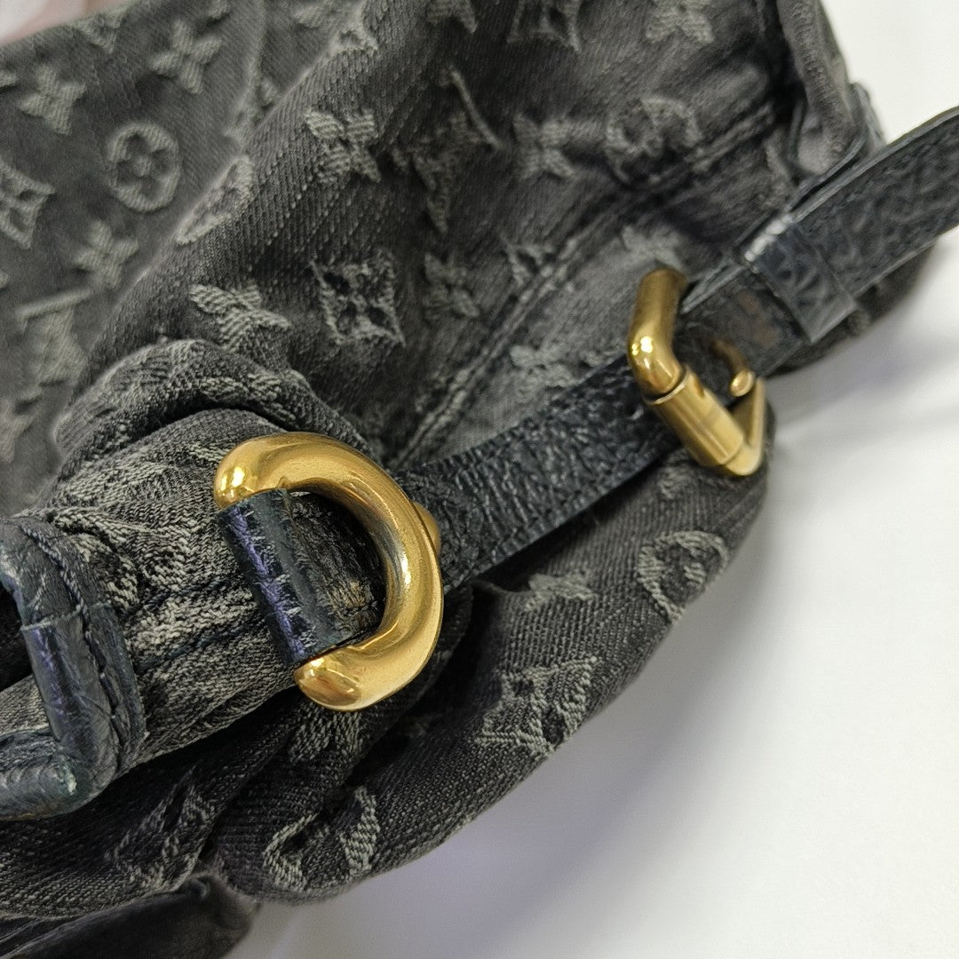 NEO CABBY Monogram Denim Black