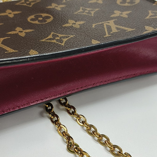 FLORE Monogram Coated Canvas Brown