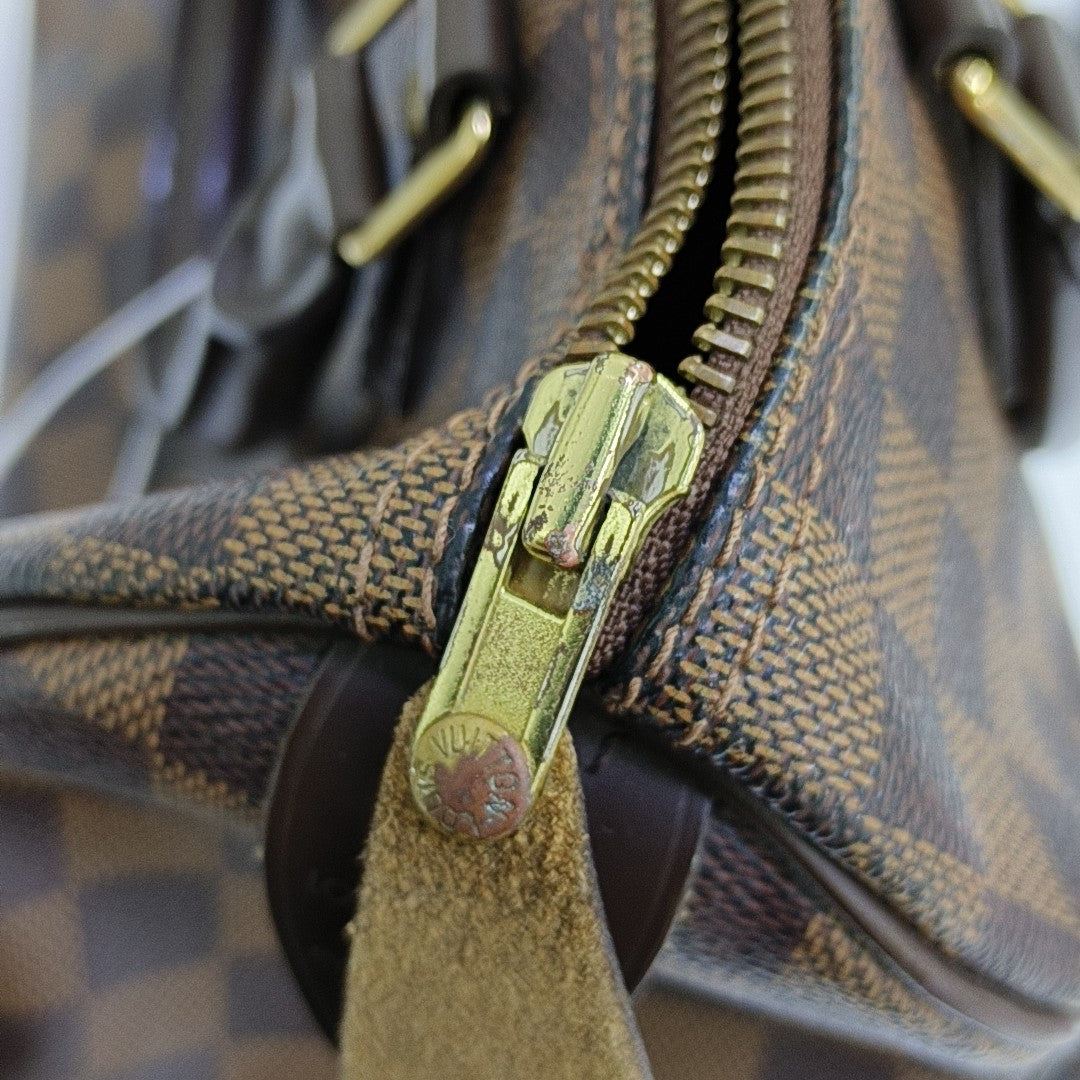 SPEEDY 25 Damier Ebene Coated Canvas Brown