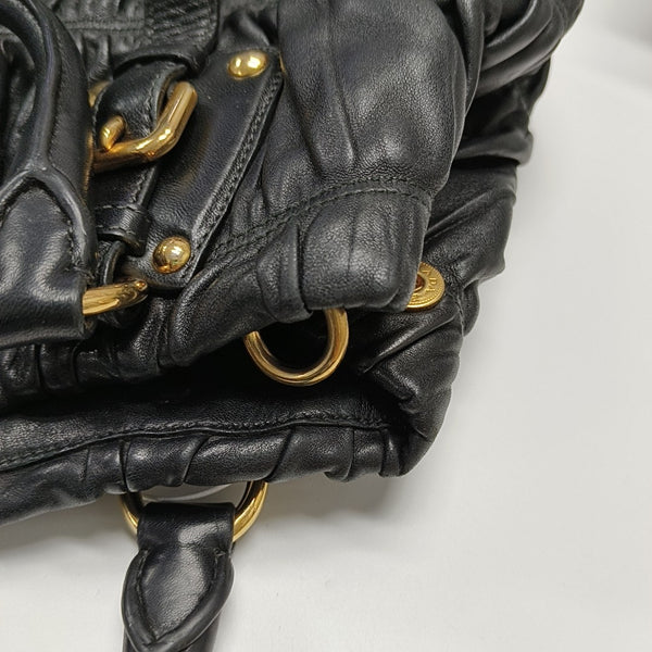 Gaufre Quilted Lambskin Black