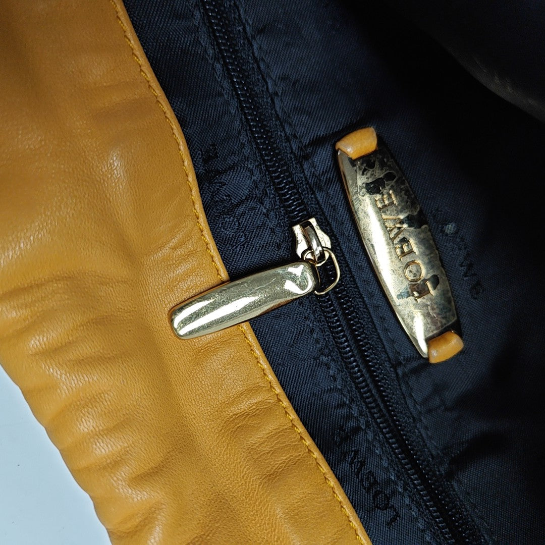 Calfskin Top Handle Bag Yellow