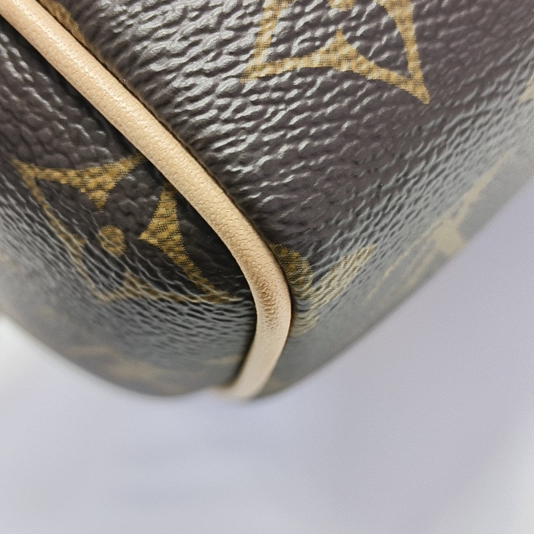 SPEEDY 20 Monogram Coated Canvas Brown