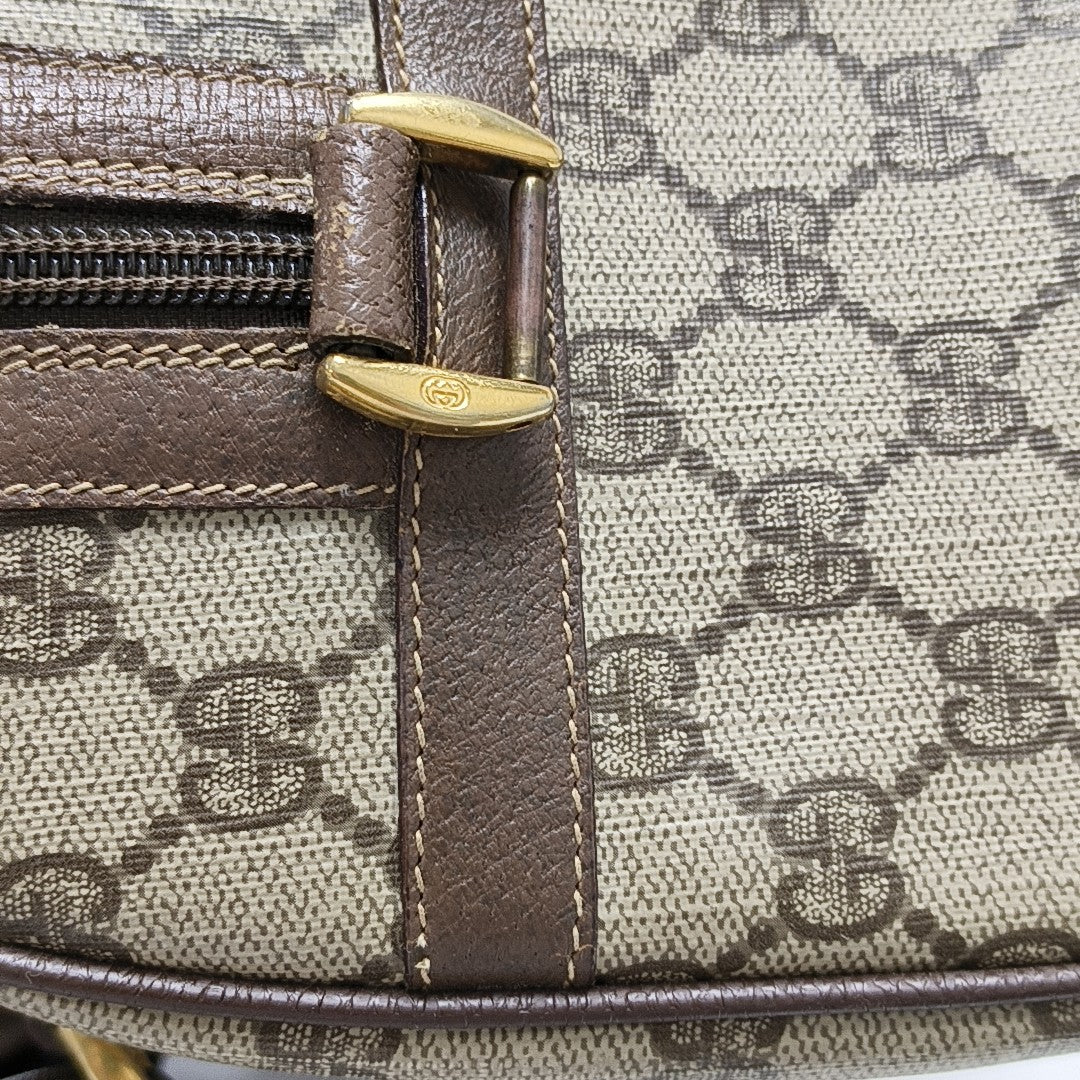 Monogram Coated Canvas Top Handle Bag Beige