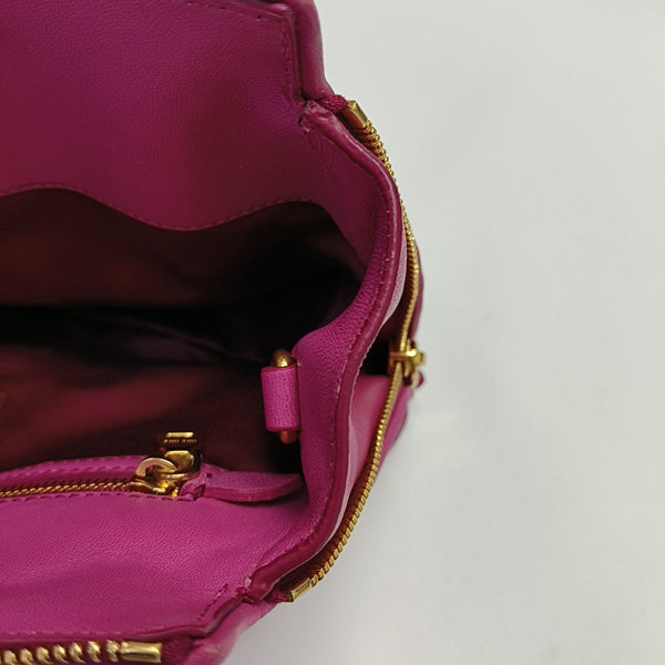 Avenue Quilted Lambskin Red
