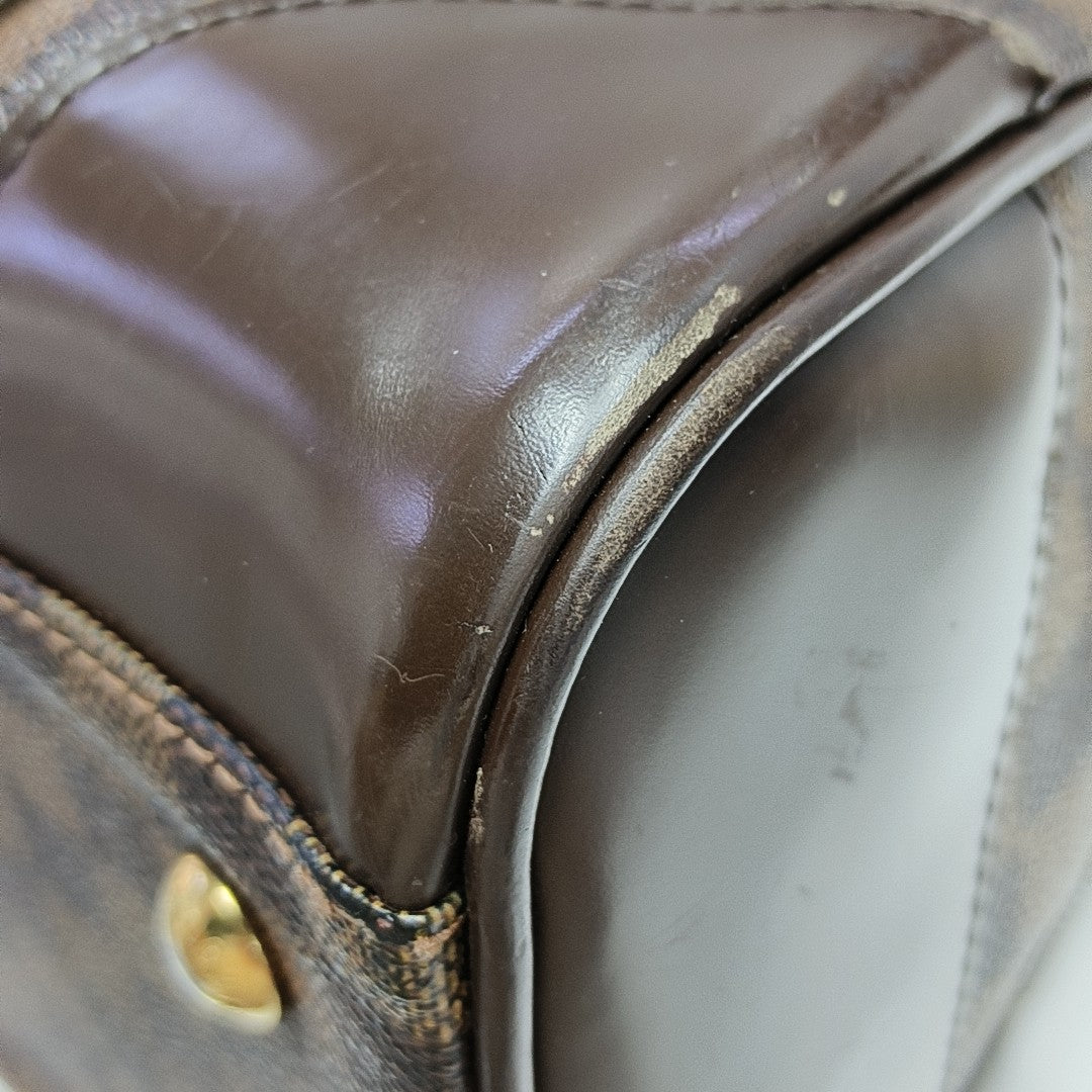 BERKELEY Damier Ebene Coated Canvas Brown