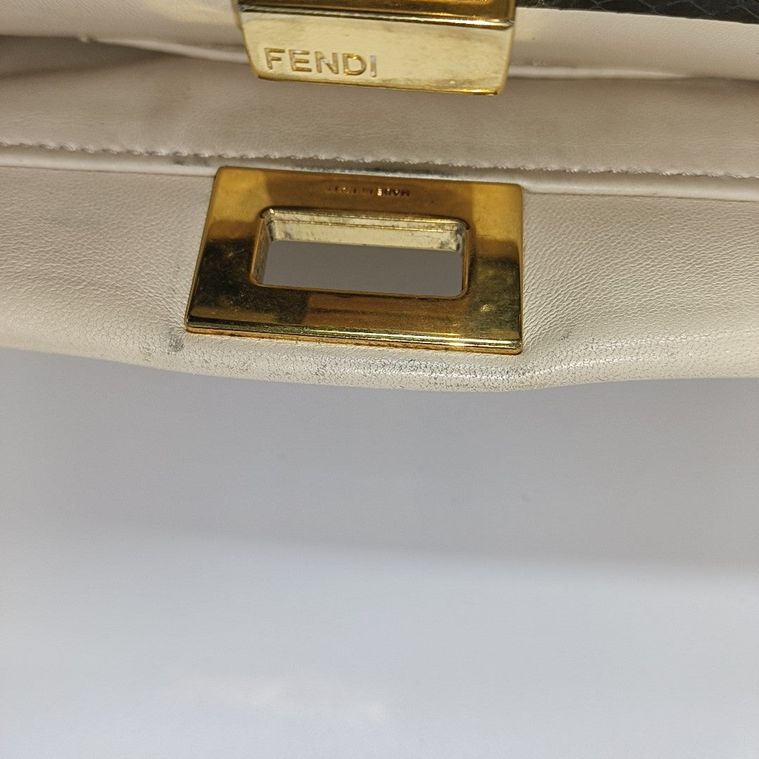 Peekaboo Mini Calfskin White