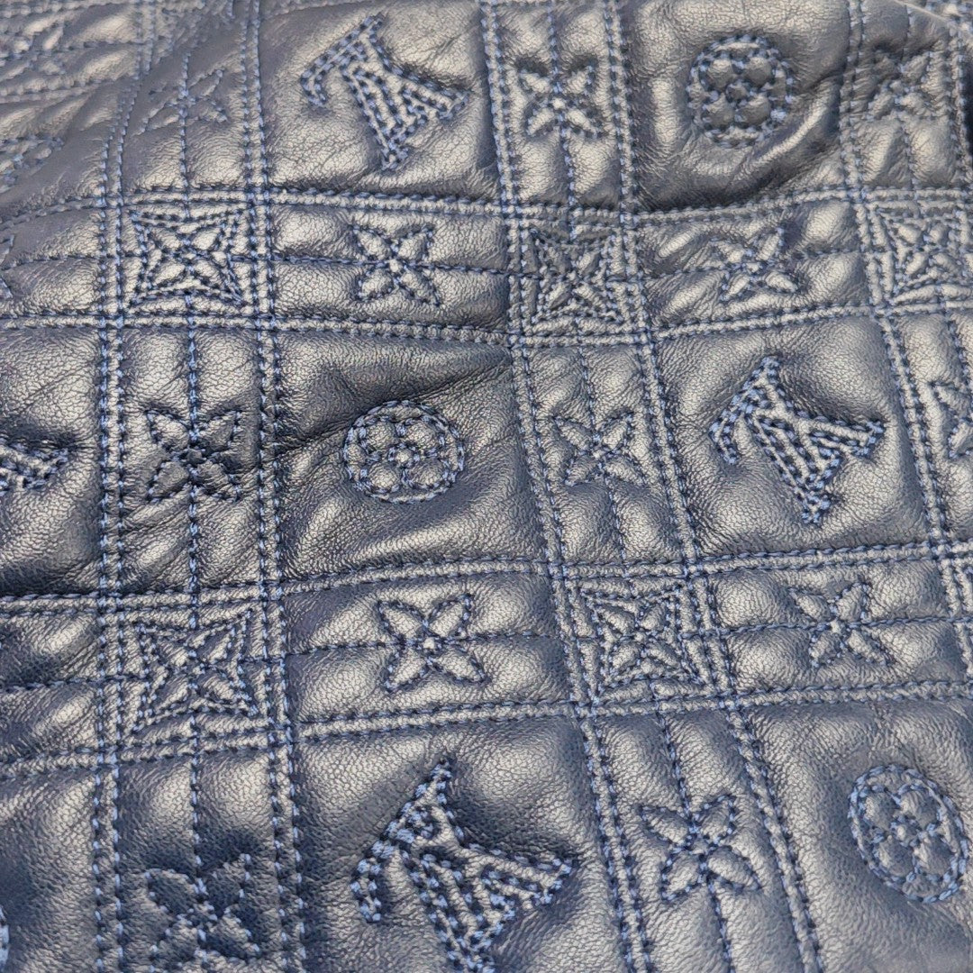 LILIA PM Monogram Calfskin Blue