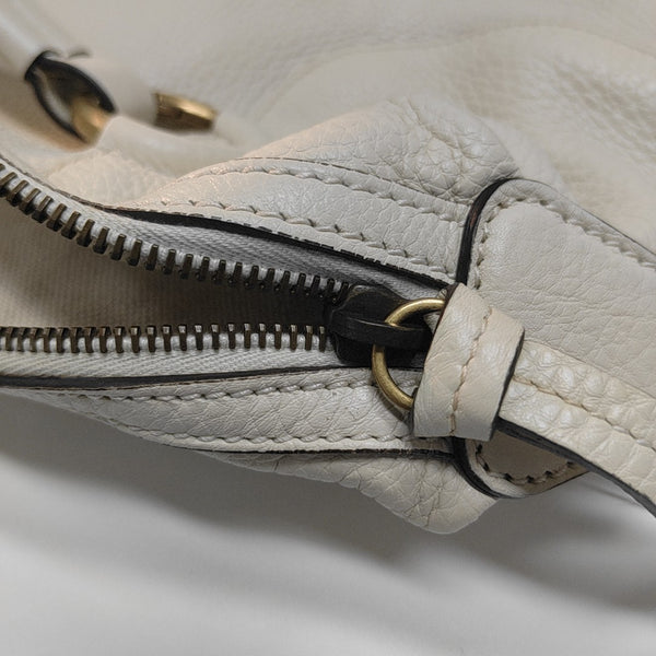 Calfskin Shoulder Bag White