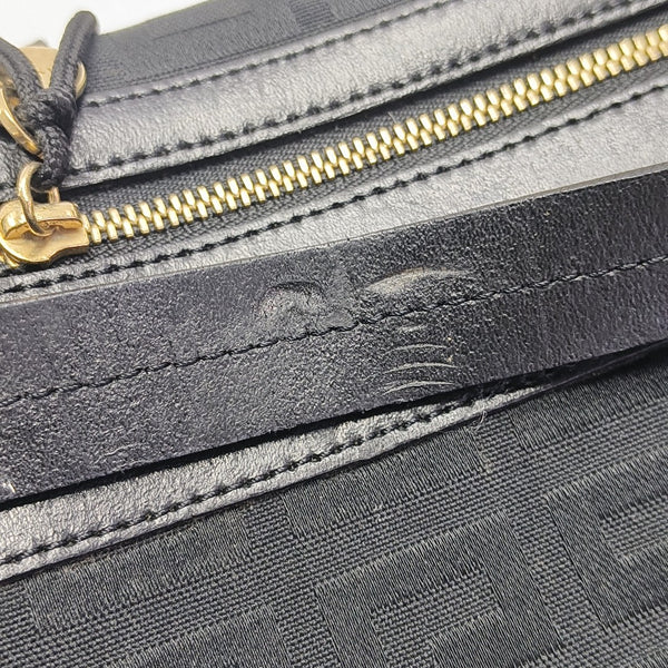 Canvas Top Handle Bag Black