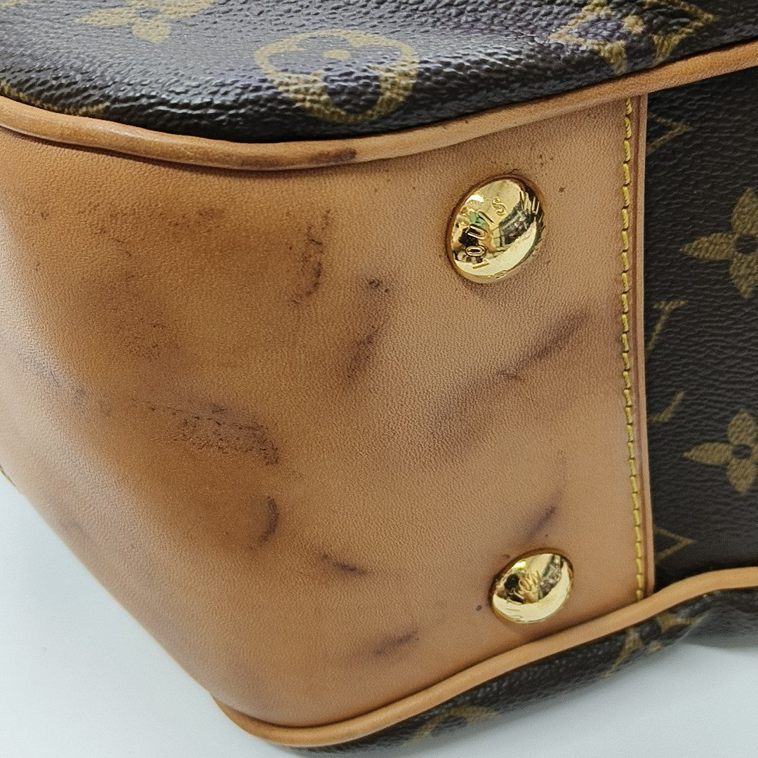 VINTAGE BOETIE PM Monogram Coated Canvas Brown