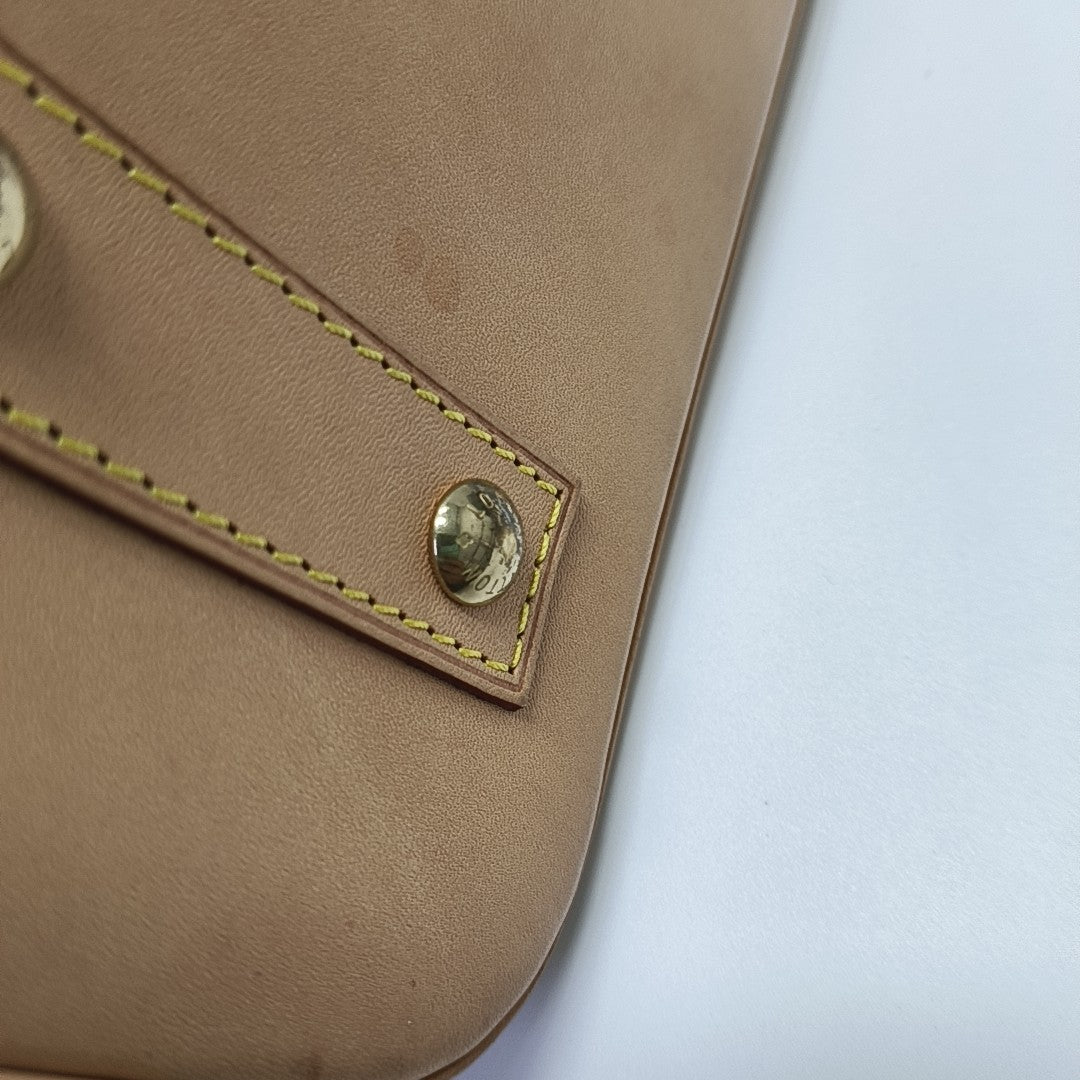 ALMA BB Monogram Coated Canvas Brown