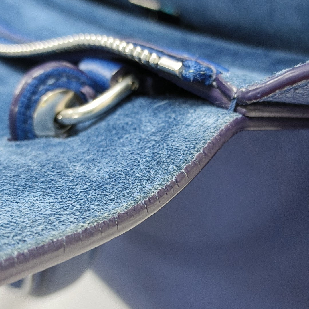 BELT Micro Calfskin Blue