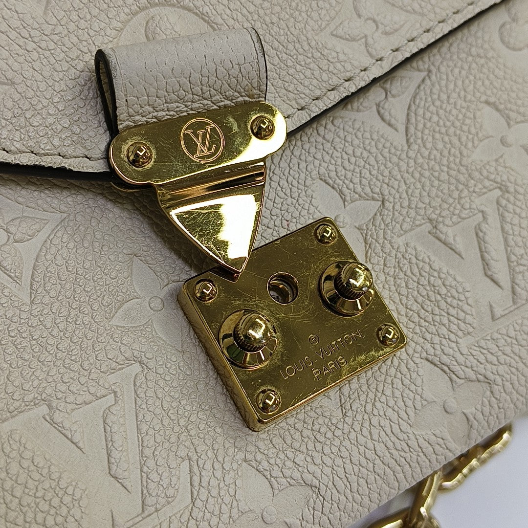 MÉTIS EAST WEST Monogram Calfskin Beige
