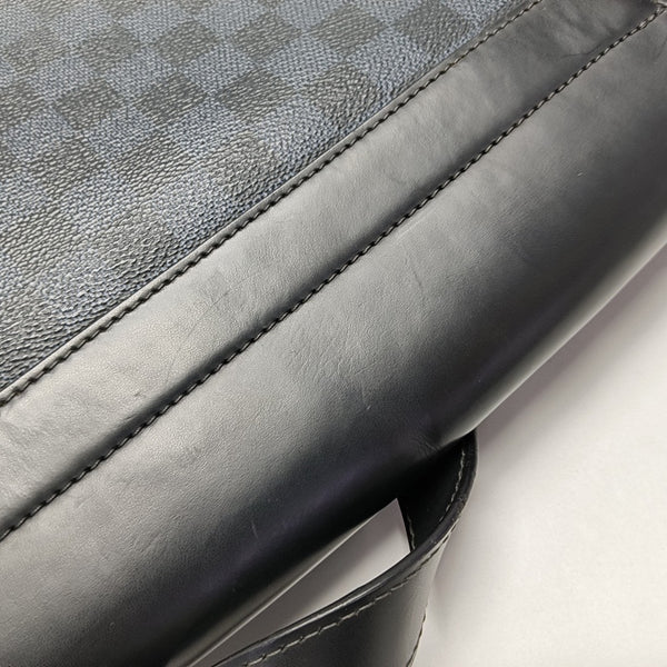 NEWPORT PM Damier Coated Canvas Blue
