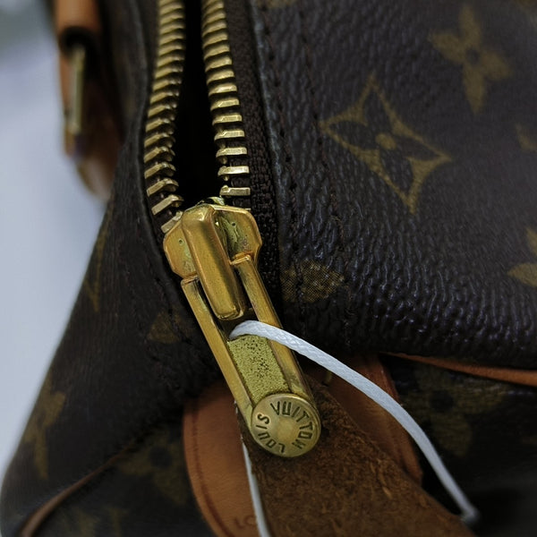 SPEEDY 30 Monogram Coated Canvas Brown