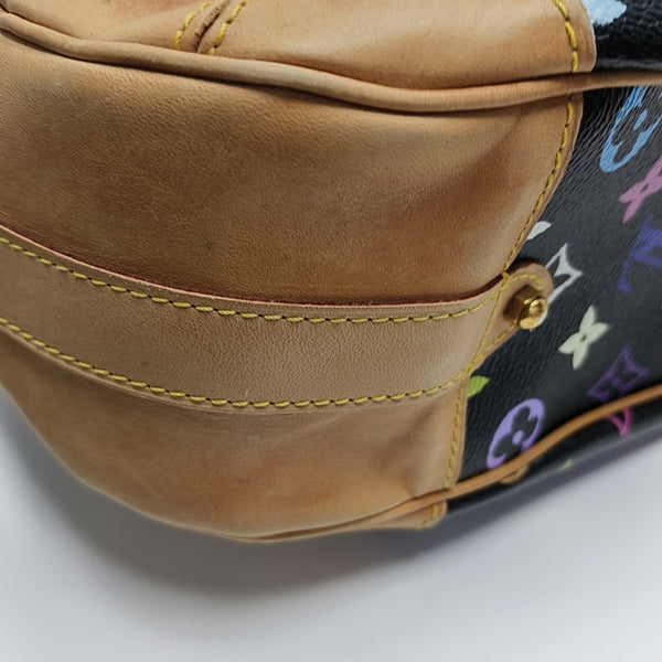 GRETA Monogram Coated Canvas Black