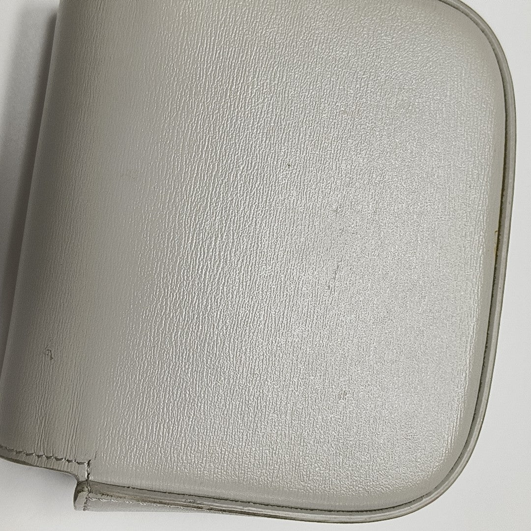 TRIOMPHE Mini Calfskin White