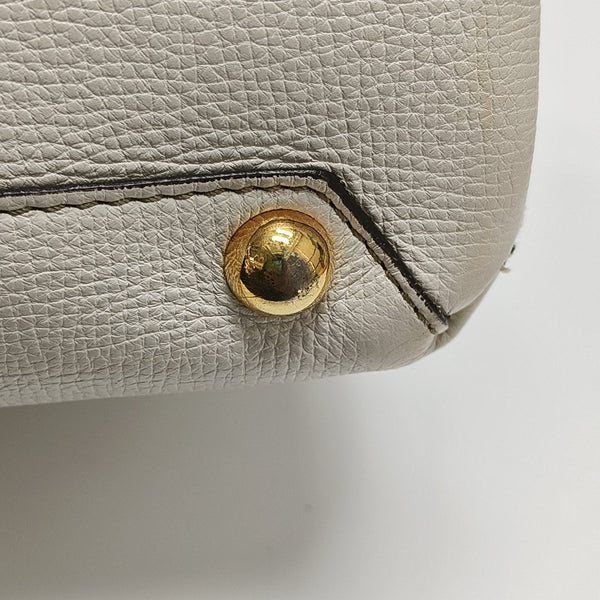 The Banner Small Calfskin Beige