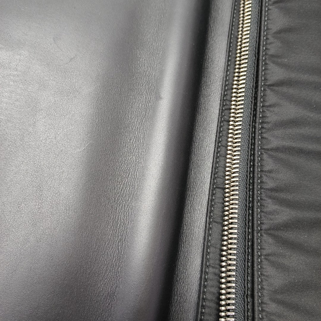 Nylon Top Handle Bag Black