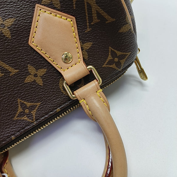 SPEEDY 20 Monogram Coated Canvas Brown