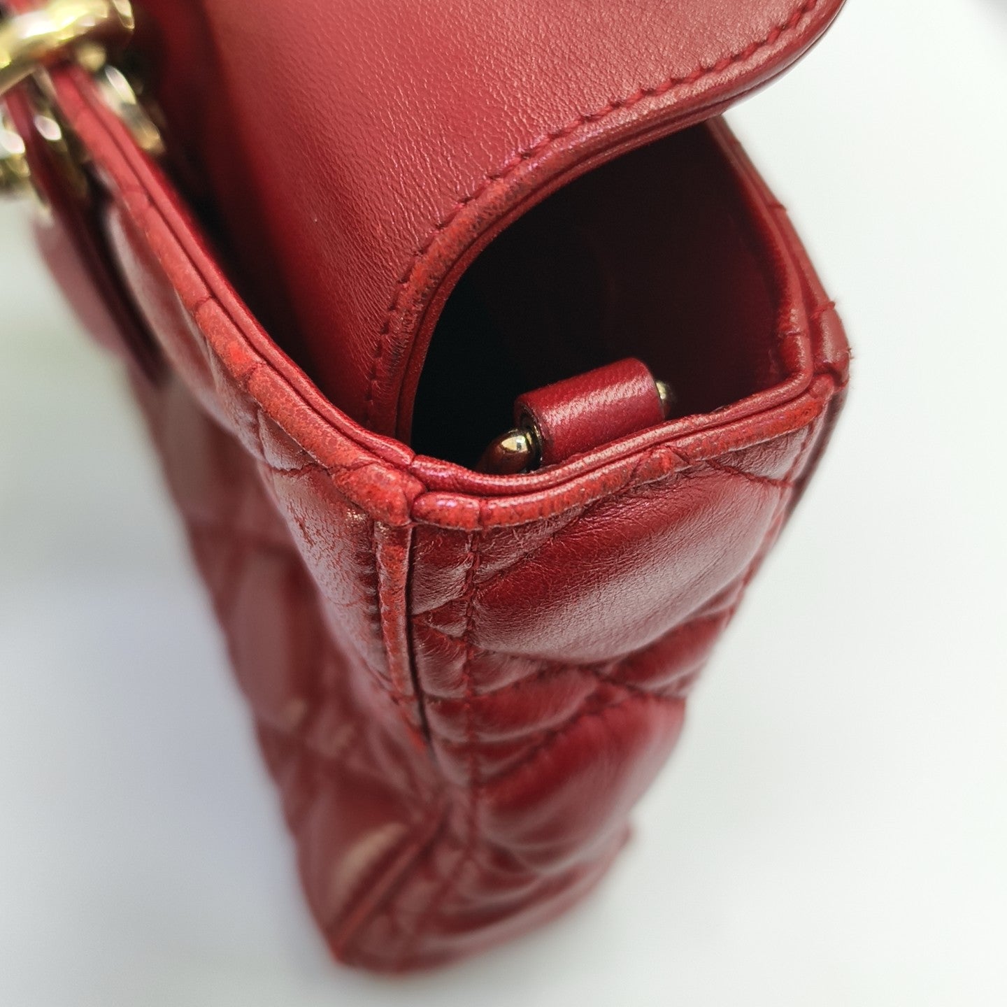 Lady D-Joy Medium Cannage Lambskin Multicolor