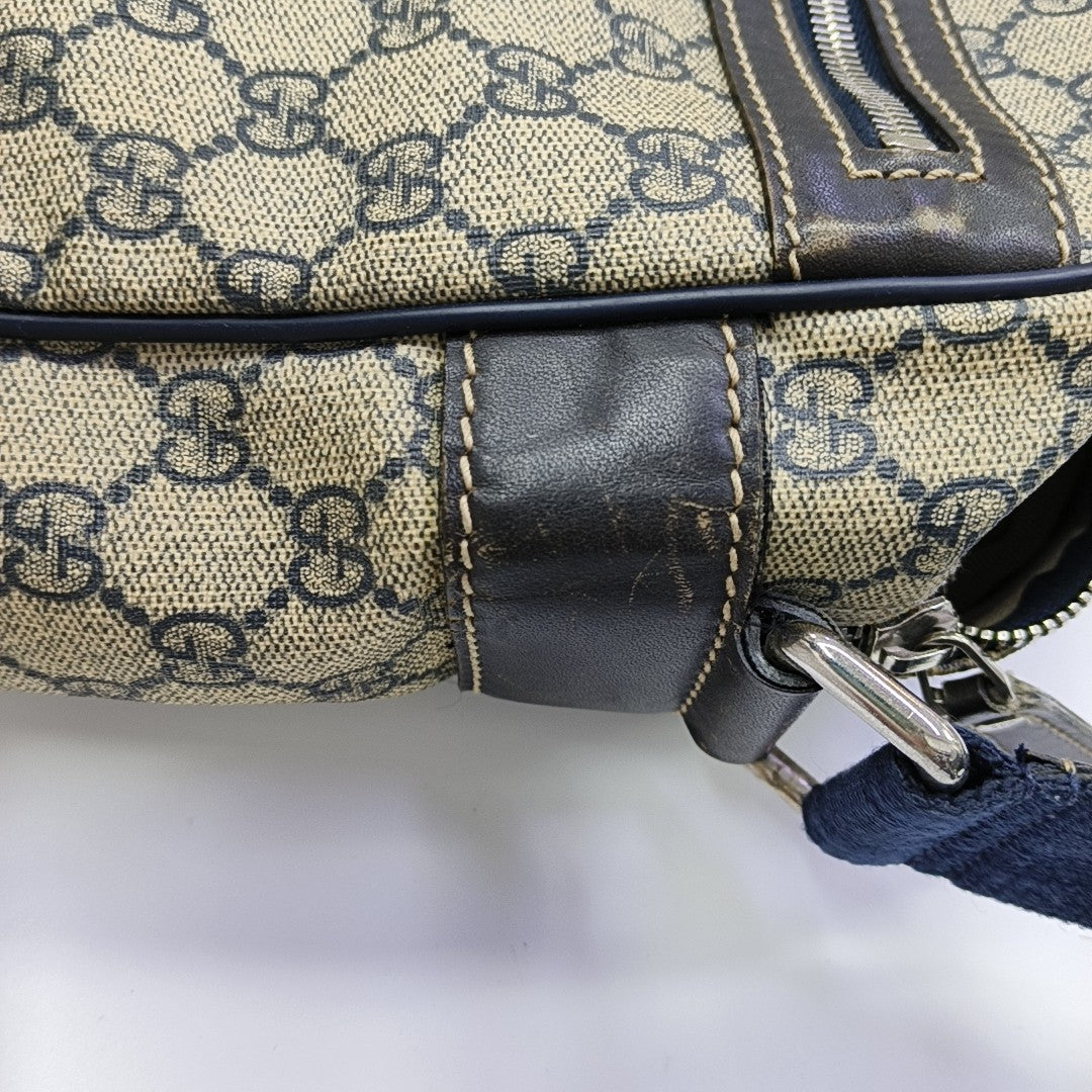 GG Supreme Monogram Coated Canvas Black