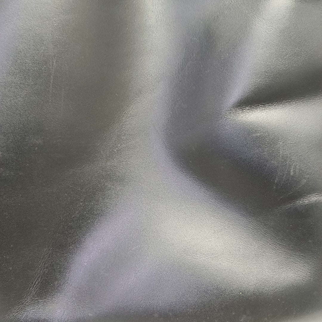 Calfskin Top Handle Bag Black