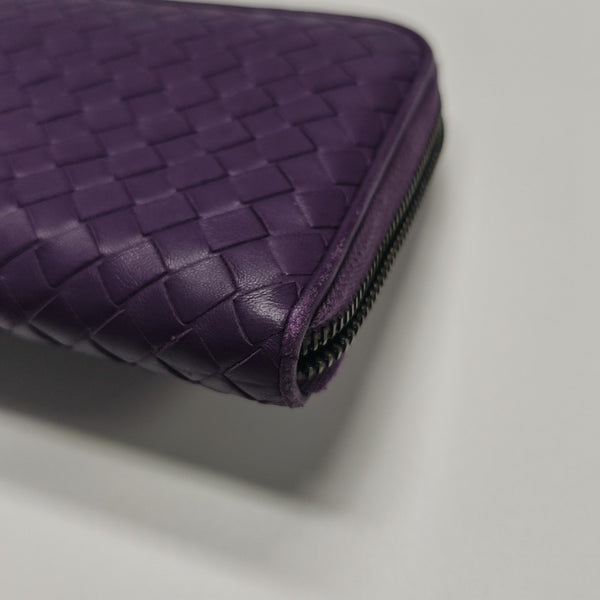 Calfskin Wallet Purple