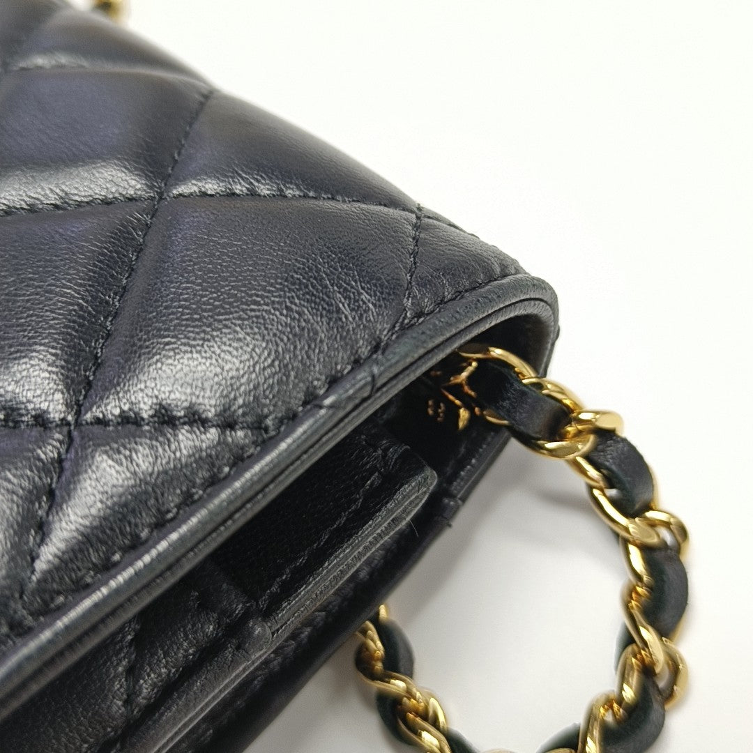 WOC Mini Lambskin Black