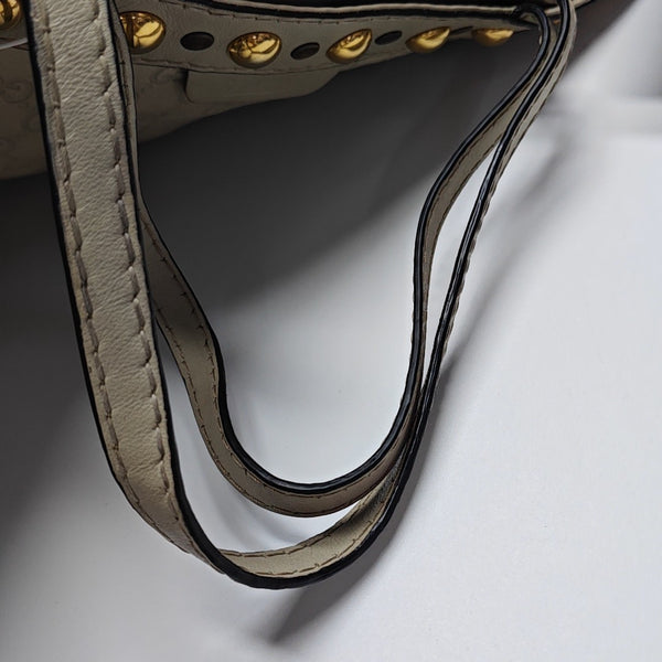 Monogram Calfskin Tote Bag Beige