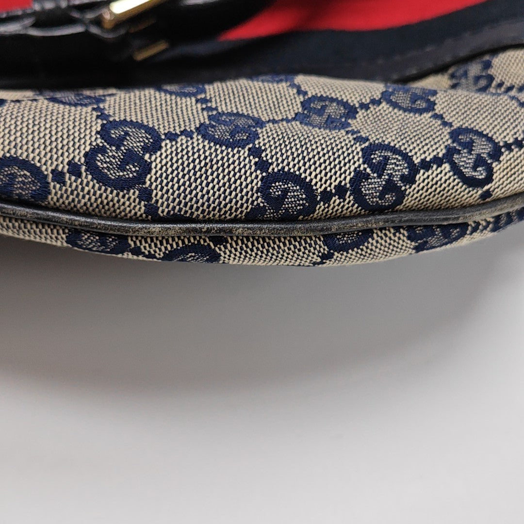 Rania Monogram Canvas Blue