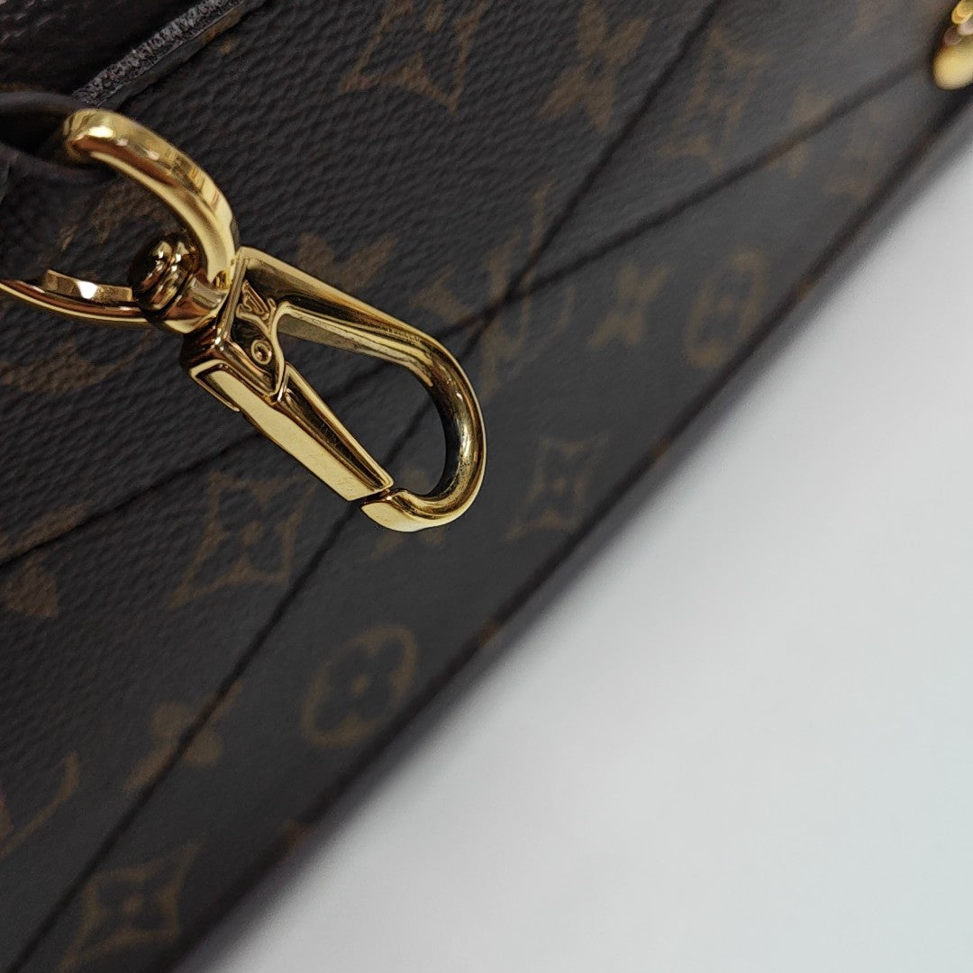 MONTAIGNE Monogram Coated Canvas Brown