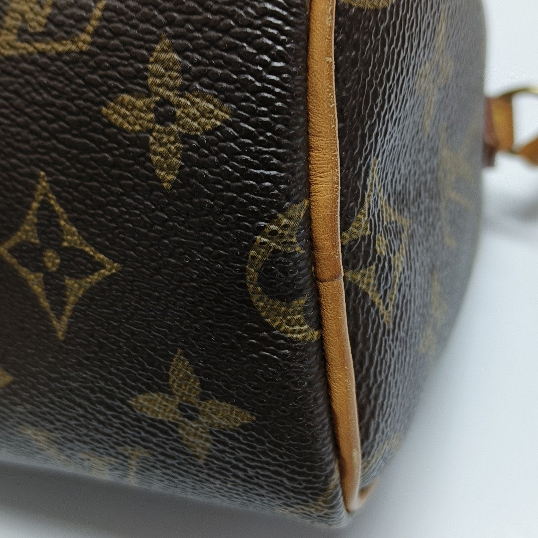 SPEEDY Nano Monogram lona revestida marrón