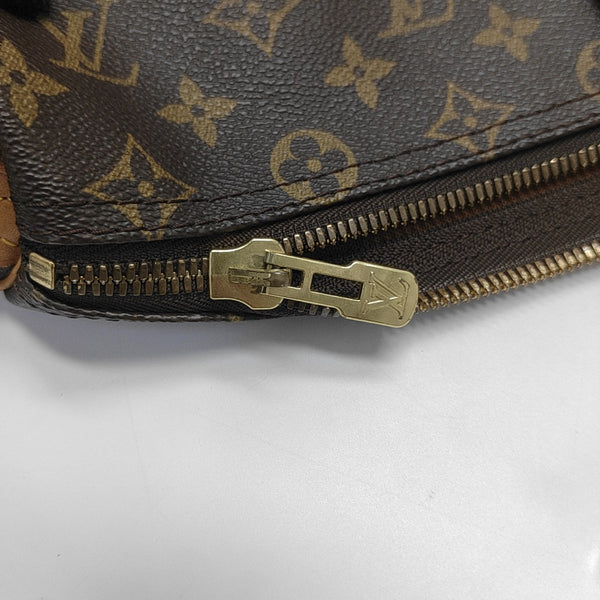 KEEPALL 45 Monogram Coated Canvas Brown