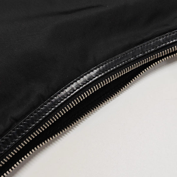 Nylon Top Handle Bag Black