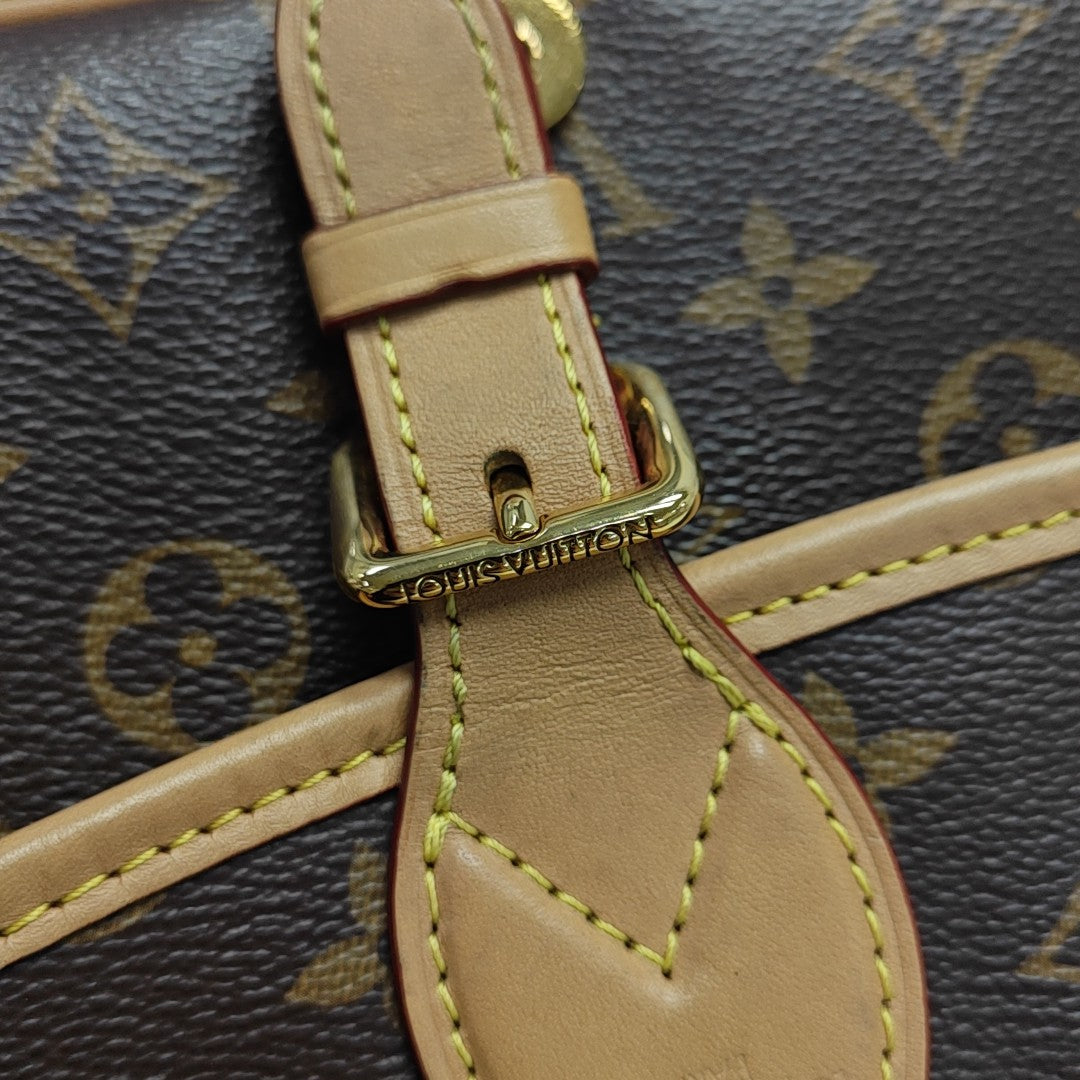 DIANE Monogram Coated Canvas Brown