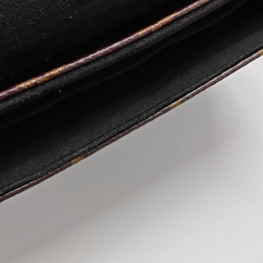 LOCKY BB Monogram Coated Canvas Brown