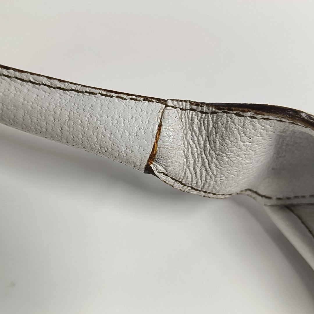 Calfskin Top Handle Bag White