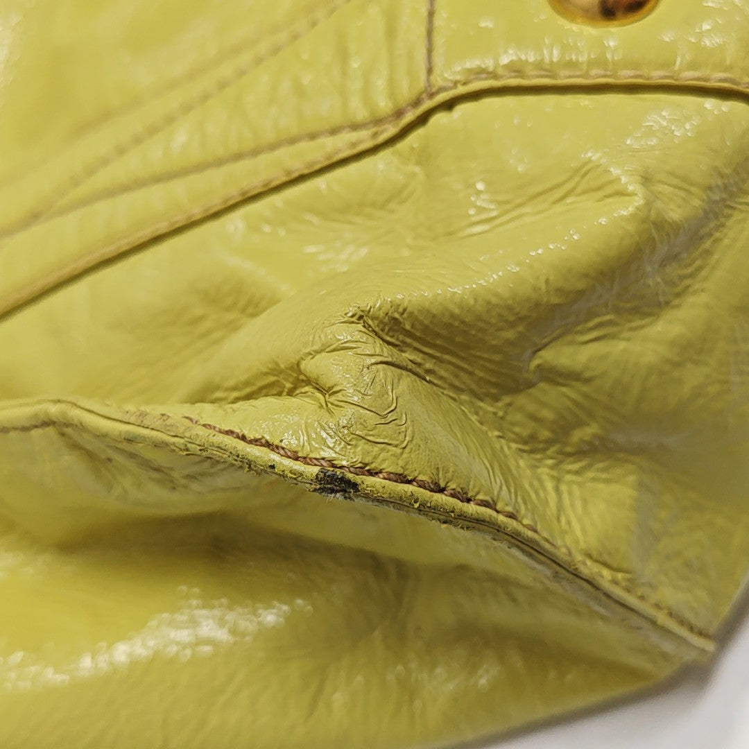 Calfskin Tote Bag Large Yellow